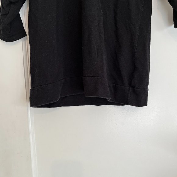 Dolan‎ Medium Black Maternity T-Shirt / 3/4 Sleeve /Size Medium - Picture 3 of 3